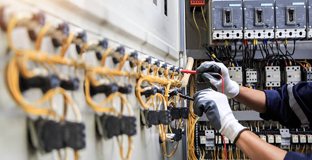 Professional Electrician technician working in Corpus Christi, TX
